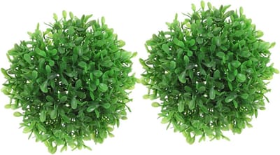 Kunstgras Ballen - Nep Buxus - Decoratieve Aankleding - Onderhoudsvrij - 15 cm Diameter - Groen