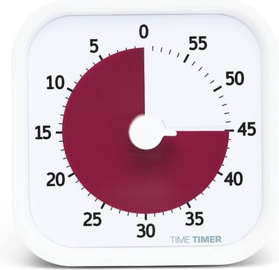 Time Timer® MOD HOME EDITION - kleur Cotton Ball White - 60 Minuten visuele timer