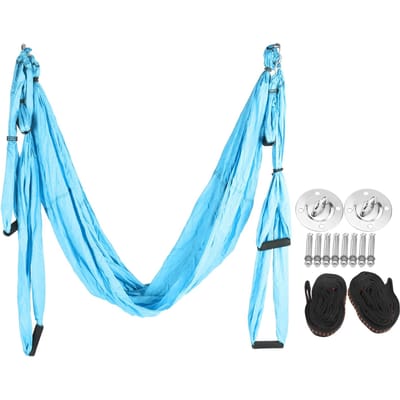 Ultralichte Yoga Hangmat Anti-Zwaartekracht Yoga Schommel Hangmat Home Fitness Accessoires Blauw Paars blauw
