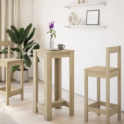 vidaXL - Bartafel - 51x50x103,5 - cm - bewerkt - hout - sonoma - eikenkleurig