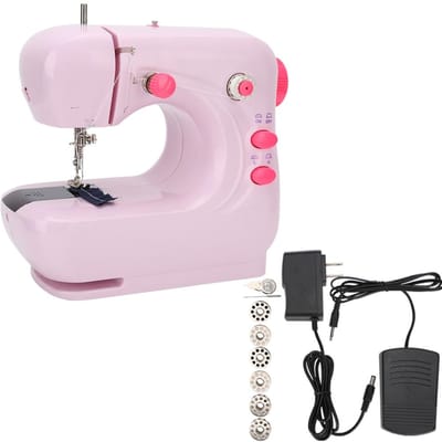 Machine à coudre de table portable Surjeteuse Outil de broderie multifonctionnel Prise UE 100‑240V US Plug