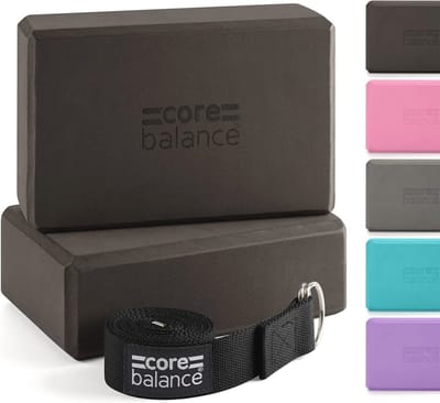 Yoga Blok Set met D-Ring Yoga Band voor Perfecte Uitrek Hulp