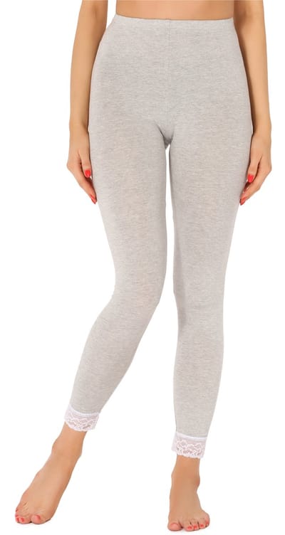 Merry Style MS-MS10-224-LE Dames Leggings met Kant - Sport - Vrijetijdsbroek - 7/8 Lengte - Viscose - Gemêleerd - S