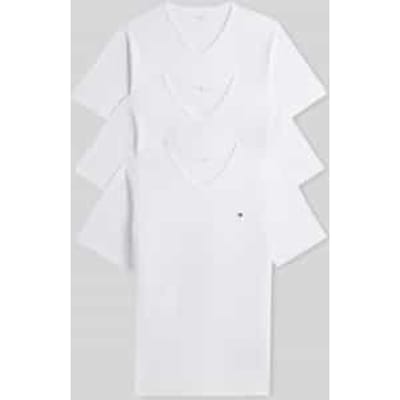 Regular fit t-shirt van katoenmix in set van 3