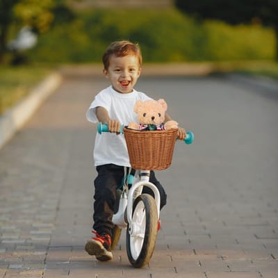 RFWR® Fietsmand voor Kinderen - Handgebreid en Waterbestendig, Verstelbare Riemen, Geschikt voor 12-18 Inch Fietsen