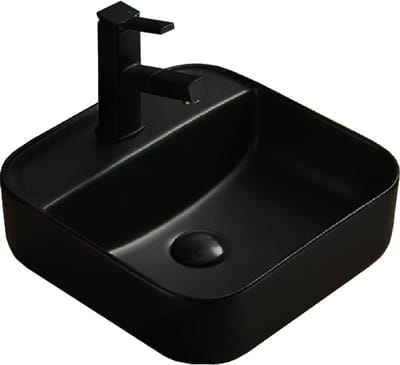Mexen Silvia opzetwastafel 39 x 39 cm, zwart mat - 21863985