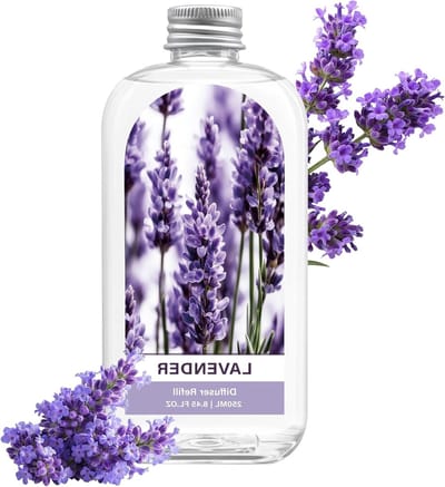 Navulling voor luchtverfrisser met lavendelgeur, 250 ml, langdurige geur voor woonkamer, slaapkamer en badkamer, geschikt voor diverse diffusers.