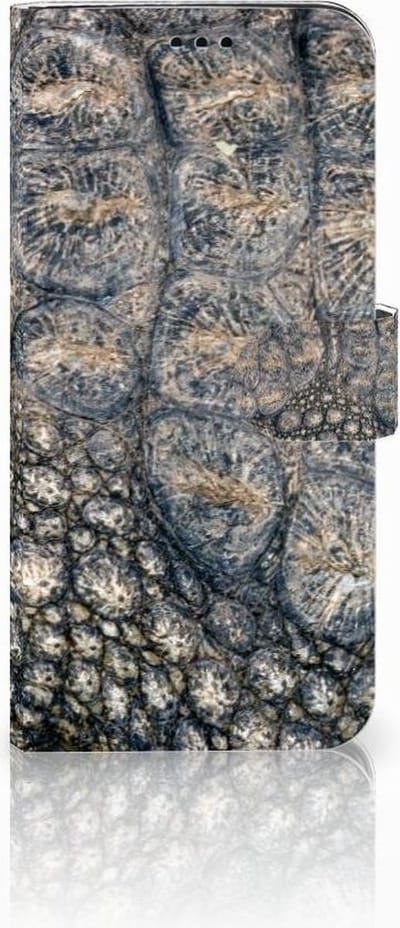 Boekhoesje voor Samsung Galaxy S9 Plus Telefoonhoesje met Pasjes Krokodillenprint
