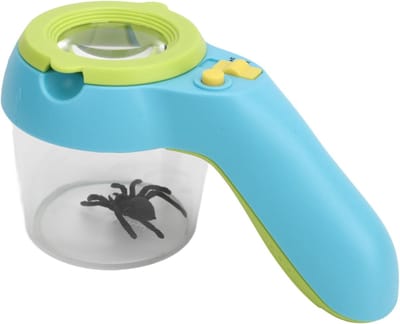 Insectenvergroter voor Kinderen met 9 LED-koud-warm licht - 8x verstelbare scherpstelling - Insectenobservatiecontainer - Kleine insectenvanger voor buitenspeurtochten - Educatief natuuronderzoeksspeeltuig voor kinderen