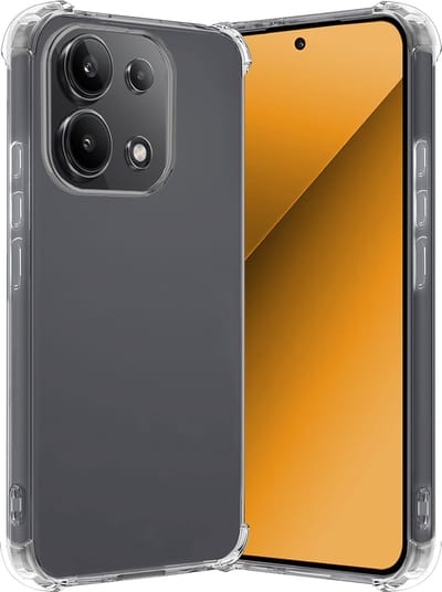 Hoes - Geschikt voor Xiaomi Redmi Note 13 4G - Sterk & Shockproof - Siliconen Case - Back Cover - Telefoon Hoesje Shock Proof - Transparant