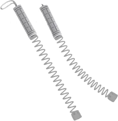 Fitness Touwen Set - Cardio Trainer - Kracht Opbouwen - Antislip Handgrepen - Set van 2 - Grijs