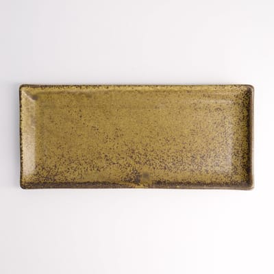 Tokyo Design Studio - Mino Craft Bord - Rechthoekig - Bruin - 28,5 x 12,5 cm