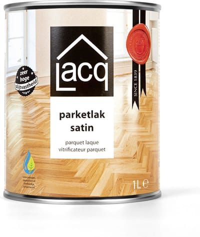 Lacq - Parketlak Satin - Extreem Slijtvast - Voor Parket & Hardhouten Vloeren - 1 Liter