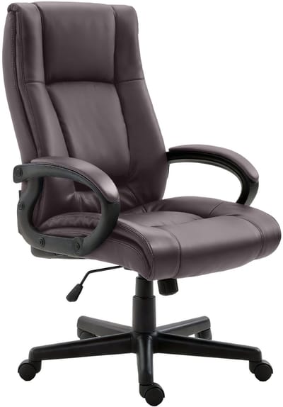 CLP XL Sparta Bureaustoel - ergonomische - voor volwassenen - kunstleer - bruin