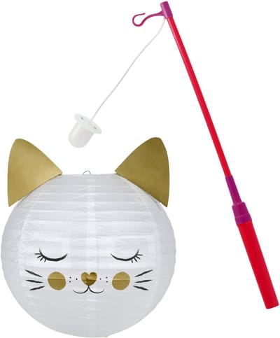 Ostaria St. Maarten lampion met stokje - kat / poes thema - sint maarten - 11 november lichtje