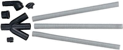 Afzuigset - Stofafzuiging - Werkplaats schoonhouden - Specifiek voor model - 35 mm - Zwart/Zilver