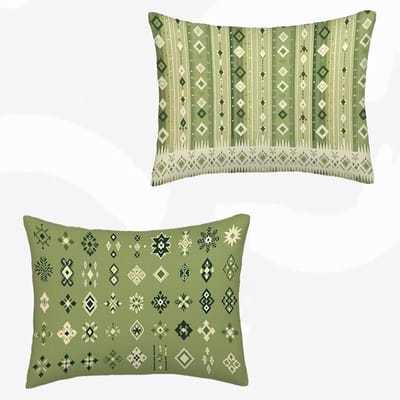 Kussenhoes - Decoratief Sierkussen - Buiten Meubels - Waterdicht Linnen - 40 x 60 cm - Groen