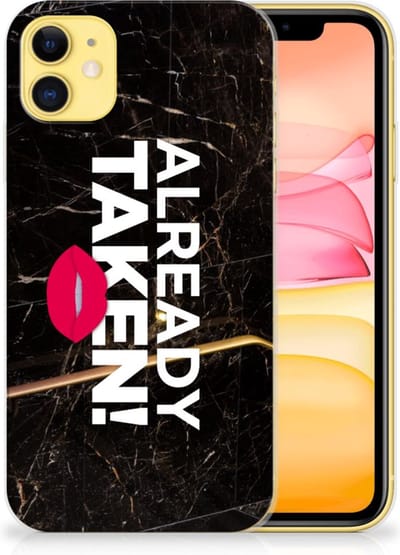 TPU Hoesje voor Apple iPhone 11 Siliconen hoesje met naam Already Taken Black