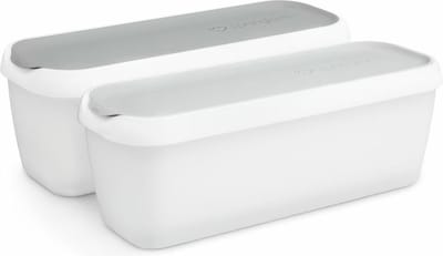 Springlane Set ijs container - Grijs - ijsbewaarcontainers 1L