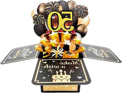 Verrassende pop-up verjaardagskaart voor 50 jaar, leuk cadeau-idee voor vriend, echtgenoot of vader, grappige 3D felicitatiekaart voor hem