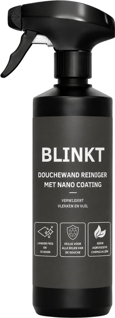 Douchewand Reiniger met Nano Coating - Tegen Kalkaanslag & Zeepresten - Reukloos - Glazen Wand Douche Poetsen - 500ml