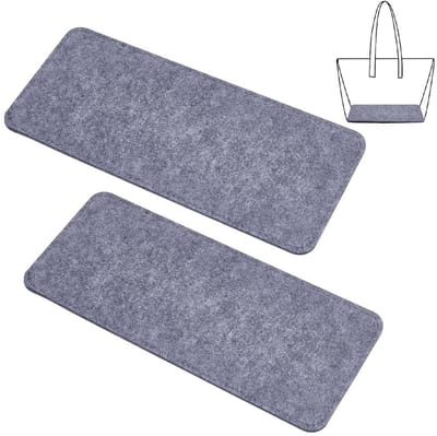 Dailygoody - Vilten tasbasisvorm - Handgemaakte tasinzetstukken - Zwart - Inzetstukken voor handtassen - Rechthoekige bodem - Geschikt voor crossbody-...