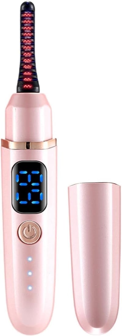 Electric Eyelash Curler - ABS 14x2.2x2cm Heated | Rechargeable Compact Lash Curler | Portable Eyelash Curlesr For Long Lasting Curl Lift Makeup Travel Home Office Wedding Brides Gym Use