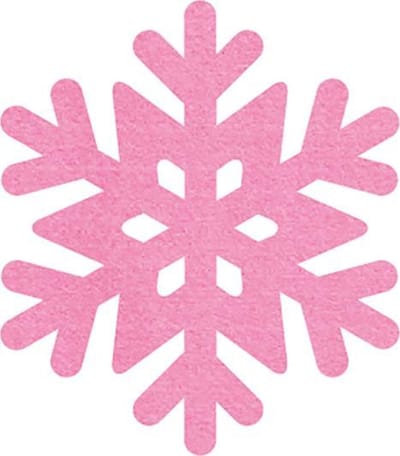 Sneeuwvlok 3 vilt onderzetters - Roze - 6 stuks - ø 9,5 cm - Kerst onderzetter - Tafeldecoratie - Glas onderzetter - Cadeau - Woondecoratie - Tafelbescherming - Onderzetters voor glazen - Keukenbenodigdheden - Woonaccessoires - Tafelaccessoires