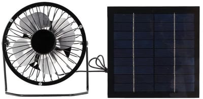 5W Mini Zonnepaneel Met Koelventilator, Geschikt voor Kas, Klein Kippenhok & Schuur