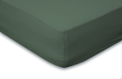 Eleganzzz Hoeslaken Katoen Perkal 35cm Hoekhoogte - Grenat Green - hoeslaken 80x200cm - Hoeslakens - Eenpersoons
