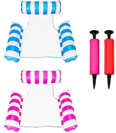 Opblaasbare zwembad drijft hangmat 4-in-1 – ideaal voor waterplezier en ontspanning