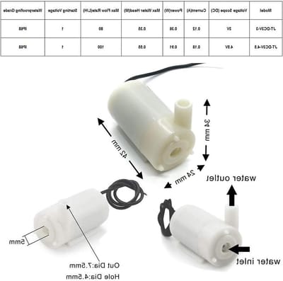 Automatisch Irrigatiesysteem voor Arduino DIY met Bodemvochtmeting, 5V Relay Module en Mini Dompelpomp voor Tuin en Planten