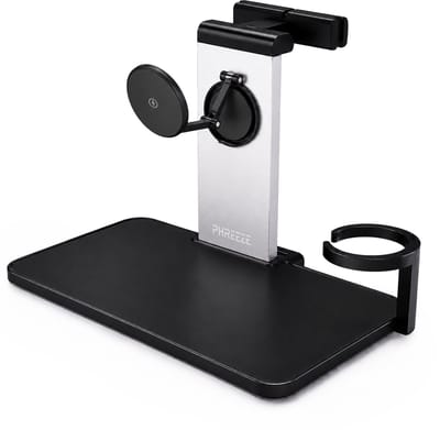 Phreeze Auto Organizer - Autostoel Organizer voor Kinderen - Reistafel & Speeltafel - Stevig - Inklapbaar - Robuuste Autotafel - Met Bekerhouder, Tablet houder & Telefoonhouder Auto - Hoofdsteun Montage - Geschikt voor MagSafe, iPad & iPhone