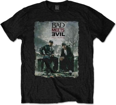 Bad Meets Evil - Burnt Heren T-shirt - S - Zwart