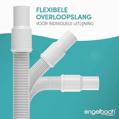 Sifon voor gootsteen met flexibele afvoerslang – Buisvormige sifon met montagevideo