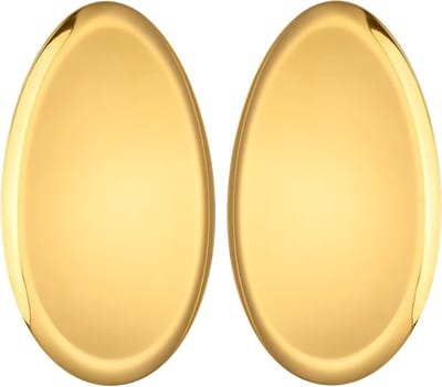 Multifunctionele 32 cm Gouden RVS Opbergschotel voor Sieraden en Cosmetica, Eivormig Design, Perfect voor Badkamer en Dresser