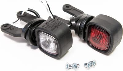 LED Opruimingslicht en Markeringslicht Klein Voor Vrachtwagen en Trailer - 12-24V, Wit & Rood