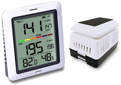 Luchtkwaliteit Monitor - PM2.5 Detector - Binnenlucht Meten - 3-in-1 Sensor - 12 x 11 x 8 cm