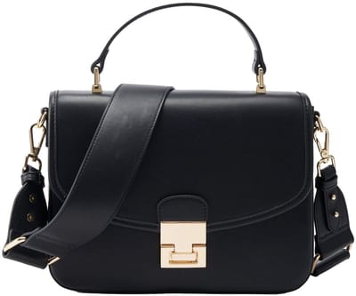 SEIDENFELT MANUFAKTUR Schoudertas Handtas Viiala Handbag Black Zwart