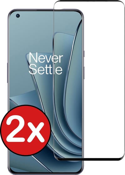 Screenprotector - 2 Stuks - Geschikt voor OnePlus 10 Pro - Full Cover - Beschermglas - Gehard Glas - Tempered Glass - Screen Protector