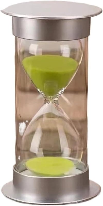 Zandloper Timer - Zandklok Set - Tijd Management - Decoratief Ornament - 2 stuks 15 minuten - Groen