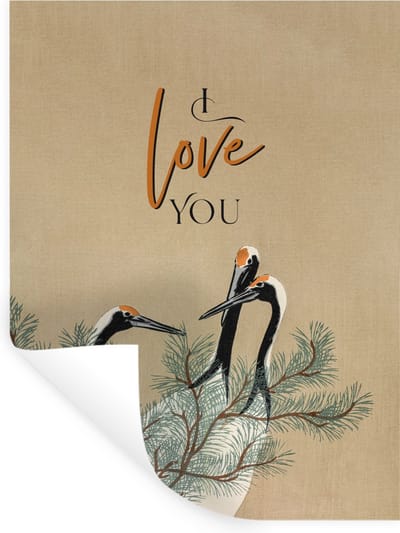 Muurstickers - Sticker Folie - I love you - Spreuken - Quotes - Liefde - Relatie - 30x40 cm - Plakfolie - Muurstickers Kinderkamer - Zelfklevend Behang - Zelfklevend behangpapier - Stickerfolie