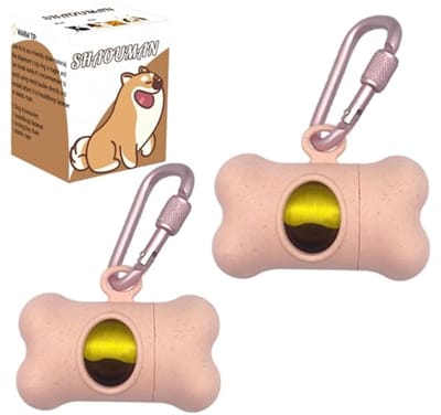 Hondenpoepzak Houder met Groene Poepzakken - Handige Accessoires voor Leash en Vrije Handen tijdens het Wandelen
