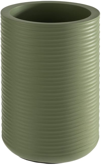 Dailygoods- Flessenkoeler Beton - Meubelvriendelijke Onderkant - Voor 0,7-1,5 Liter Flessen - Ø 13/10 cm - Hoogte 19,5 cm - Professioneel Gebruik - Drankkoeler