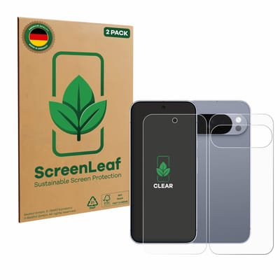 2 Stuks Screenprotector voor Google Pixel 10 Pro (Voor+Achter) - Hoogwaardige Beschermfolie transparant