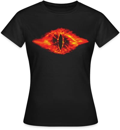 The Lord Of The Rings Het Grote Oog Van Sauron T-Shirt Dames