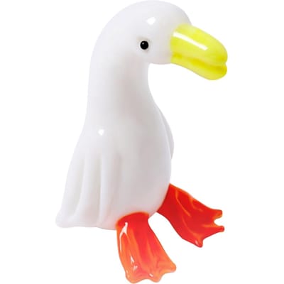 Glazen Ambachten Schattige Dieren Kleine Ornamenten Eend Desktop Ornamenten white