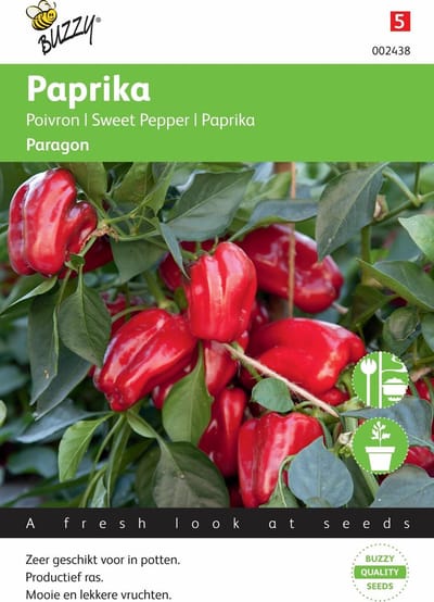 Buzzy Zaden Paprika Snack Patio - rood - Paragon