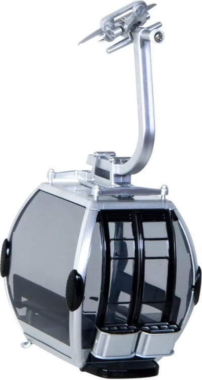Jägerndorfer - 84000 Gondel Omega IV 8 Zilver Miniatuur Model - 1:32 - Kerstdorp
