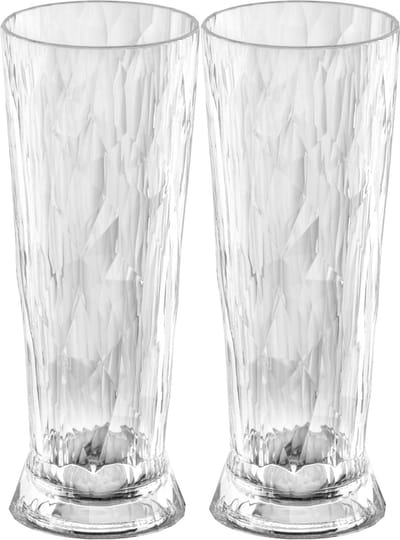 Koziol - Superglas Club No. 11 Bierglas 500 ml Set van 2 Stuks - Kunststof - Transparant
